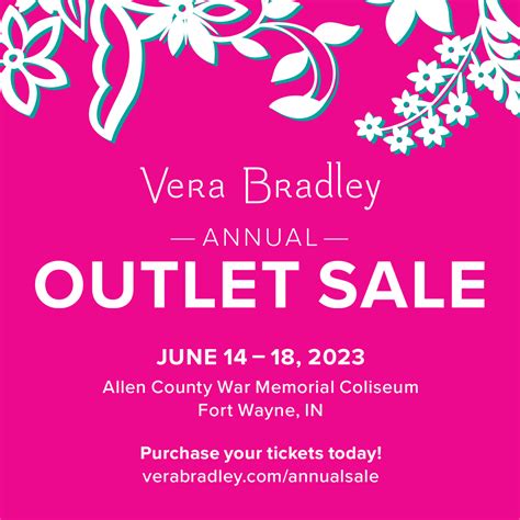 vera bradley outlet sale 2023 hours